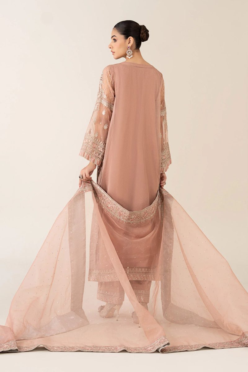 MARIA. B Embroidered Organza SF-PF25-08-Peach