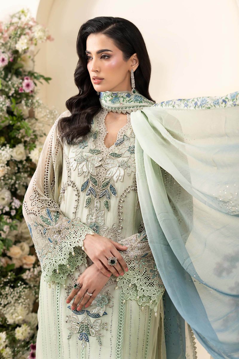 Maria B Embroidered Chiffon MPC-26-105-Pista Mast